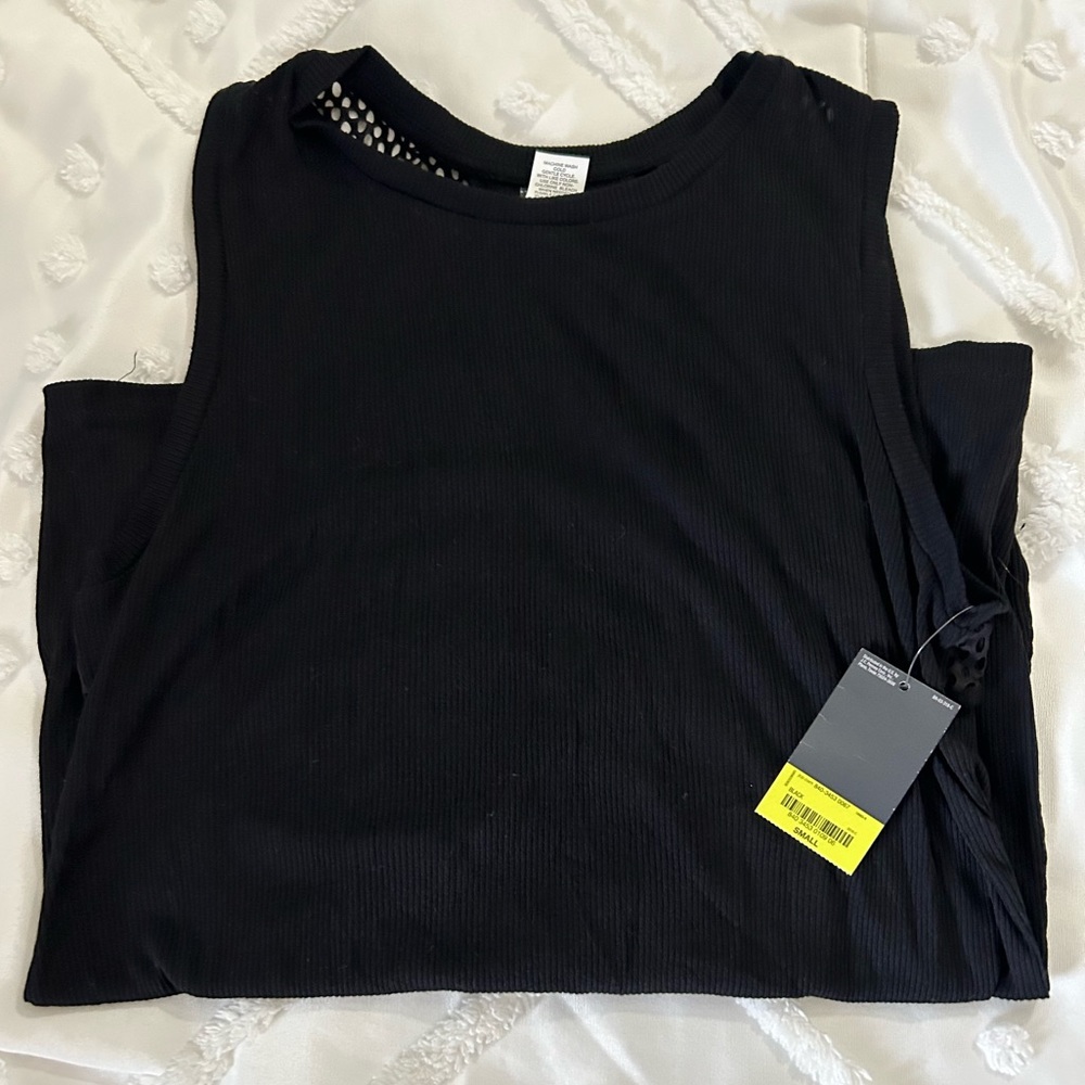 NWT Xersion Ribbed Active Tank with Back Mesh Panel